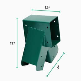 2-pack metal swing hangers with screws and bolts included