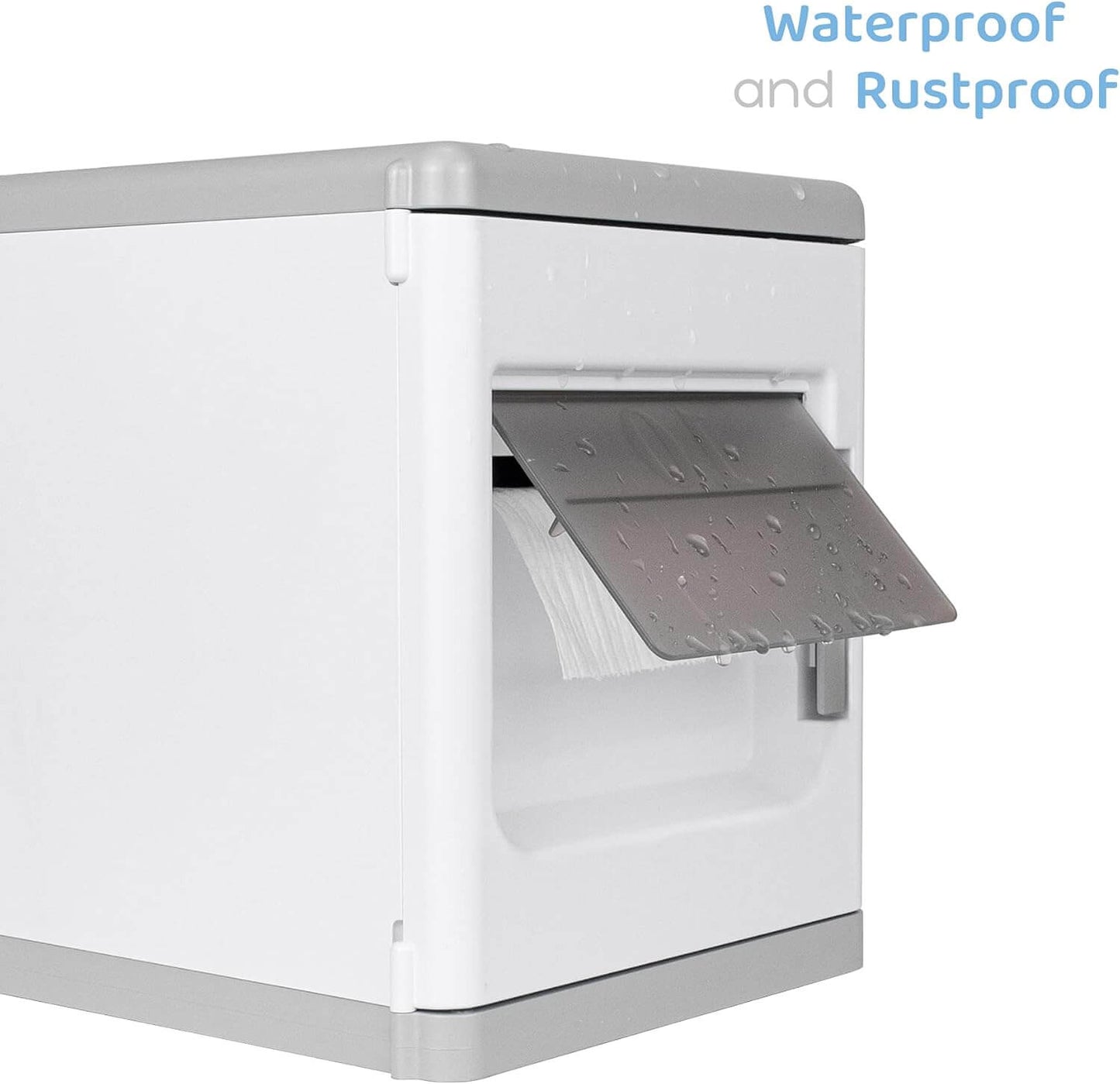 Wall-mounted and free-standing toilet paper organizer