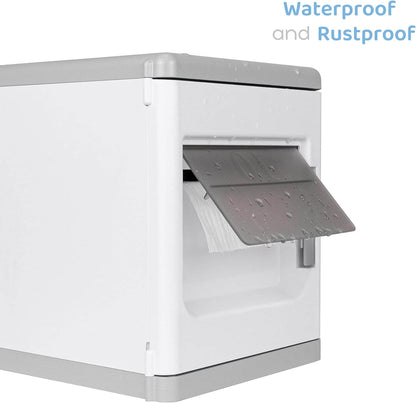 Wall-mounted and free-standing toilet paper organizer