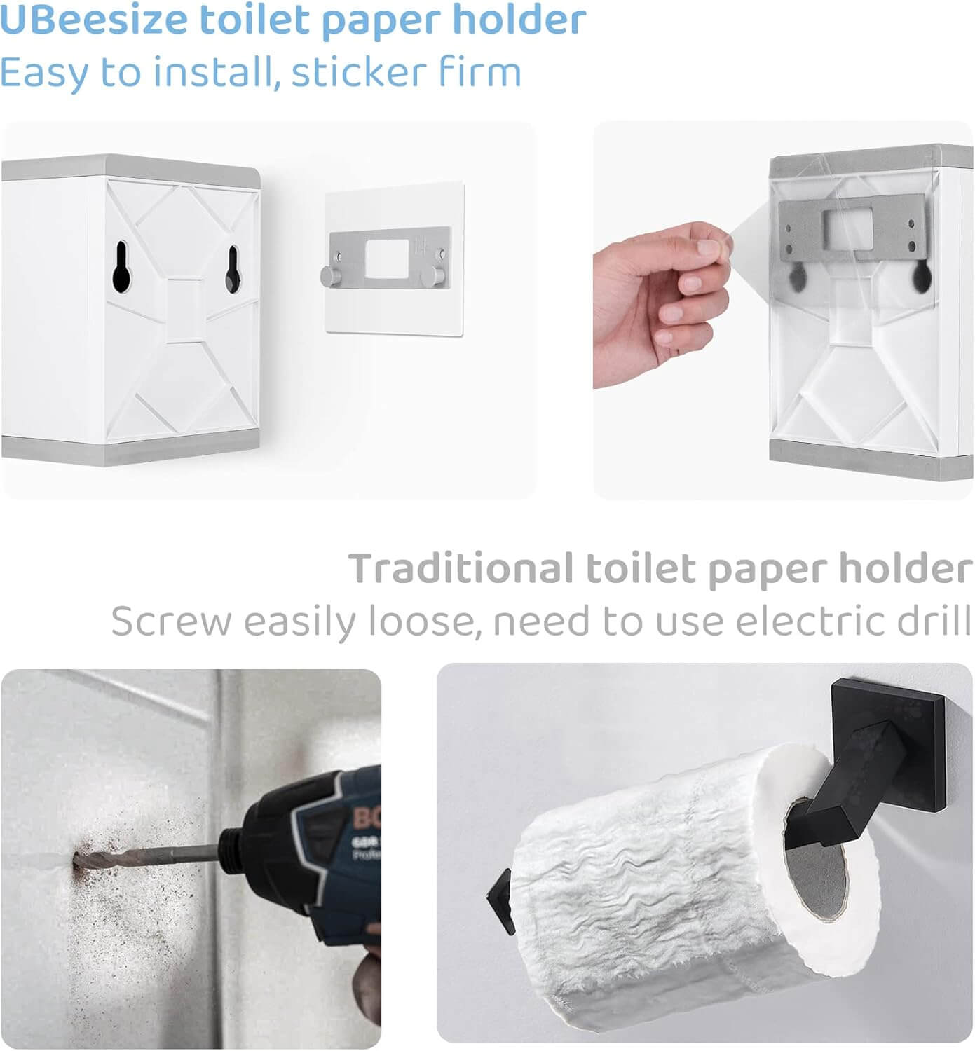 Toilet tissue storage rack with space for multiple rolls