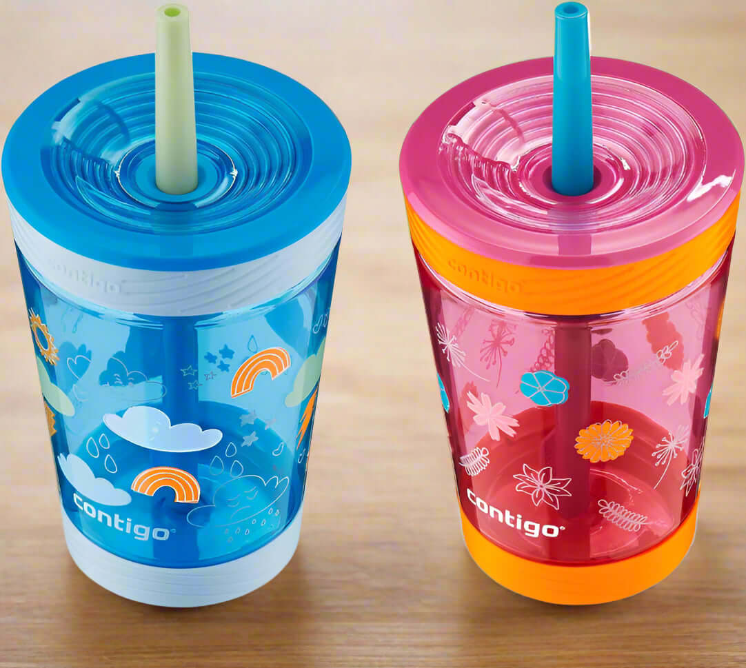 Leak-proof 14 oz tumblers for children – 2-pack