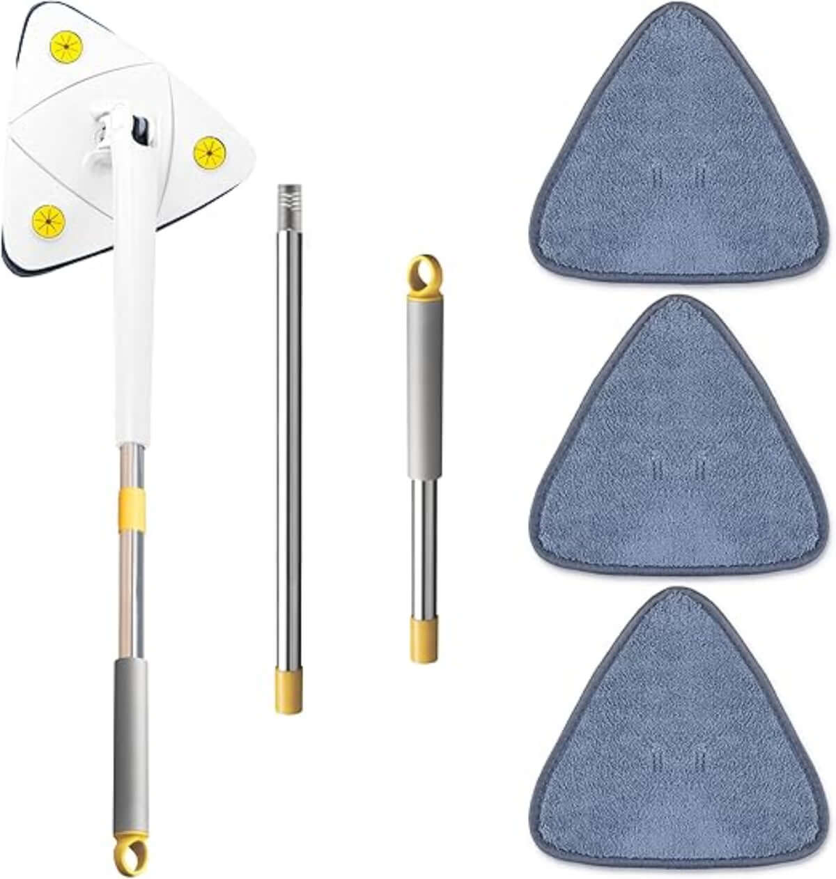 360-degree spin mop with adjustable telescopic pole