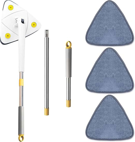 360-degree spin mop with adjustable telescopic pole