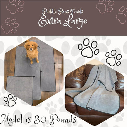 Soft microfiber towels for grooming wet dogs